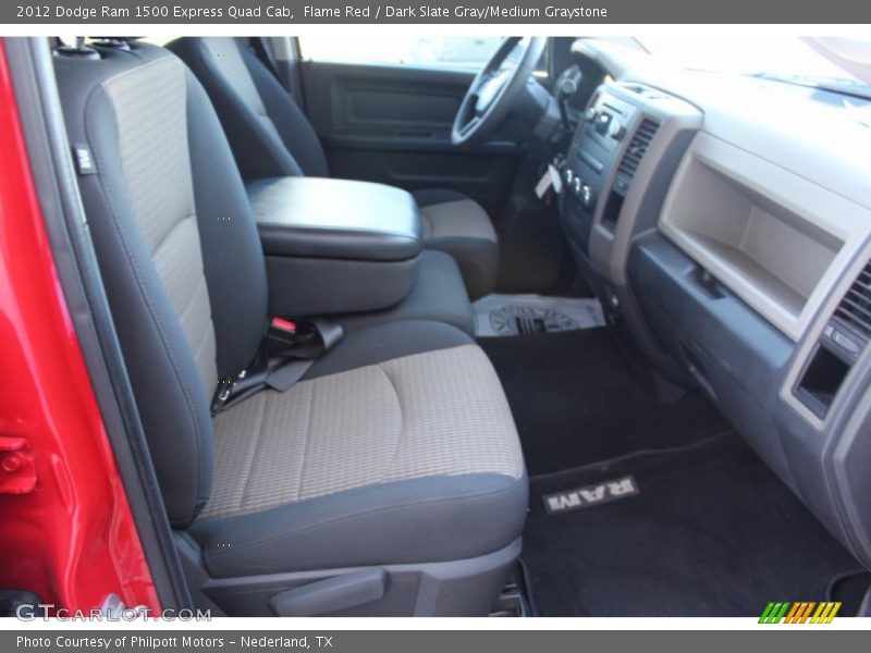 Flame Red / Dark Slate Gray/Medium Graystone 2012 Dodge Ram 1500 Express Quad Cab