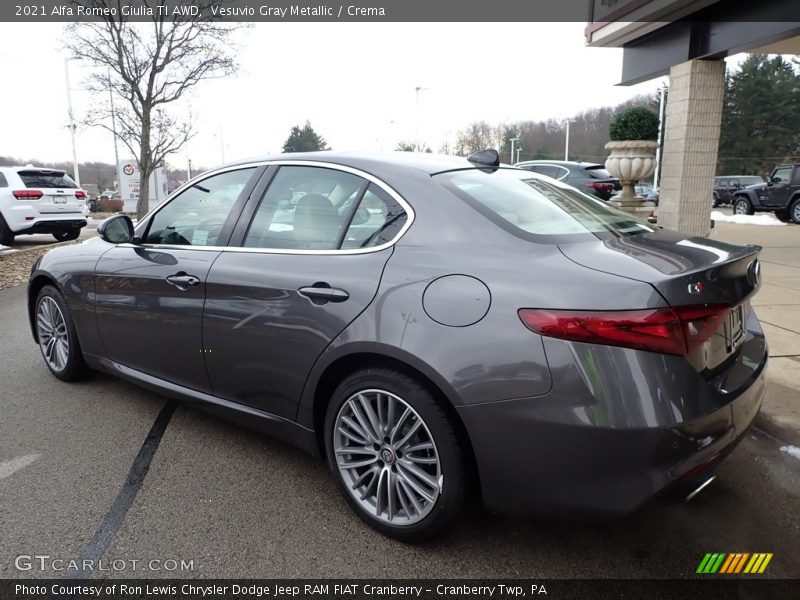 Vesuvio Gray Metallic / Crema 2021 Alfa Romeo Giulia TI AWD