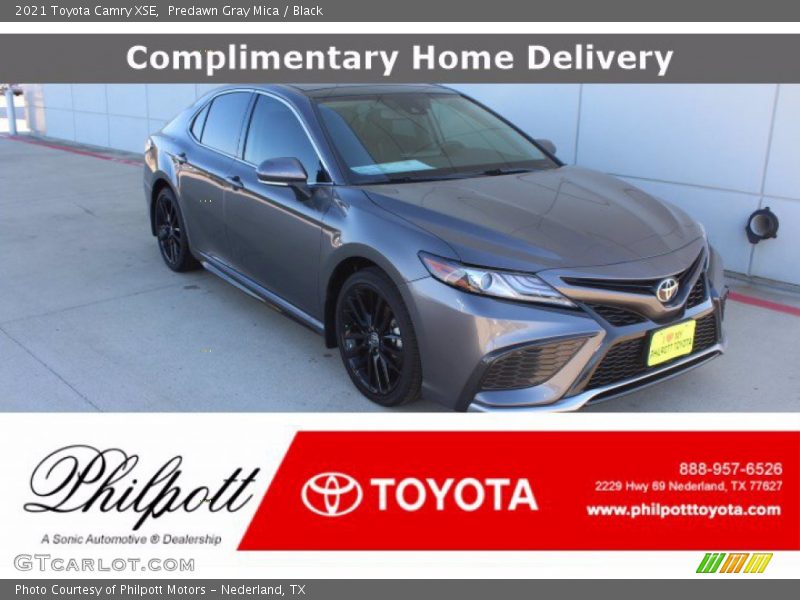 Predawn Gray Mica / Black 2021 Toyota Camry XSE