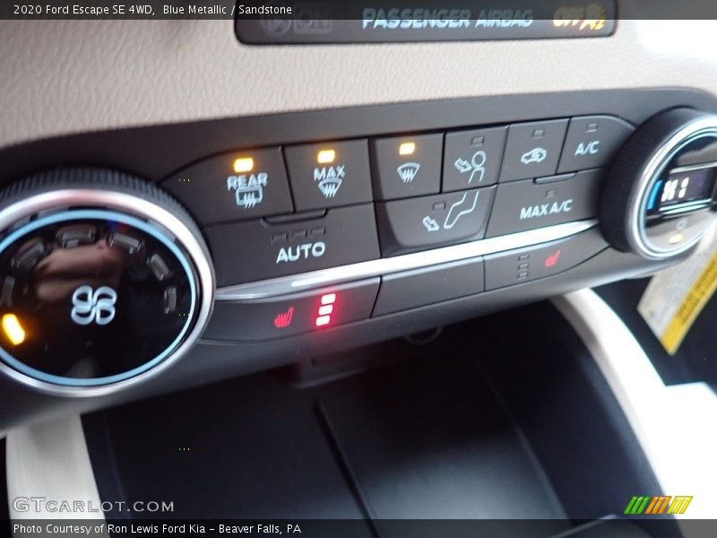 Blue Metallic / Sandstone 2020 Ford Escape SE 4WD