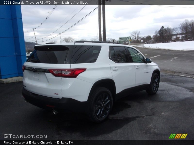 Summit White / Jet Black 2021 Chevrolet Traverse RS AWD