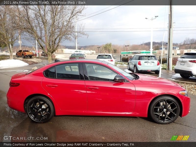 Alfa Rosso (Red) / Black 2021 Alfa Romeo Giulia TI AWD