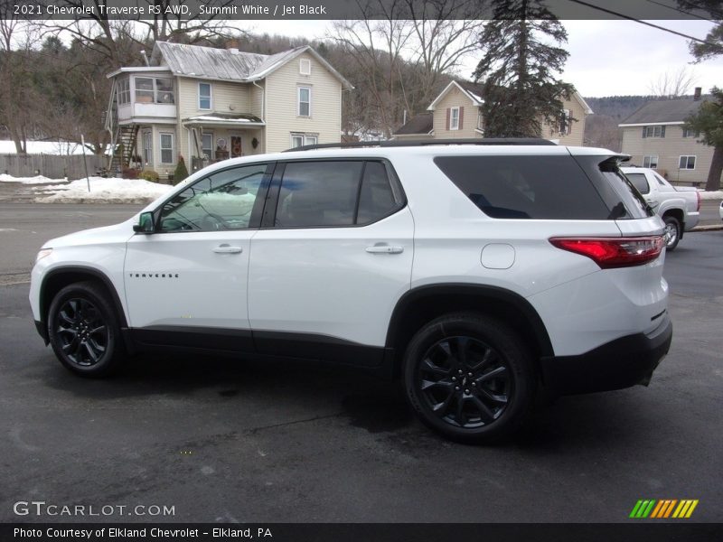Summit White / Jet Black 2021 Chevrolet Traverse RS AWD