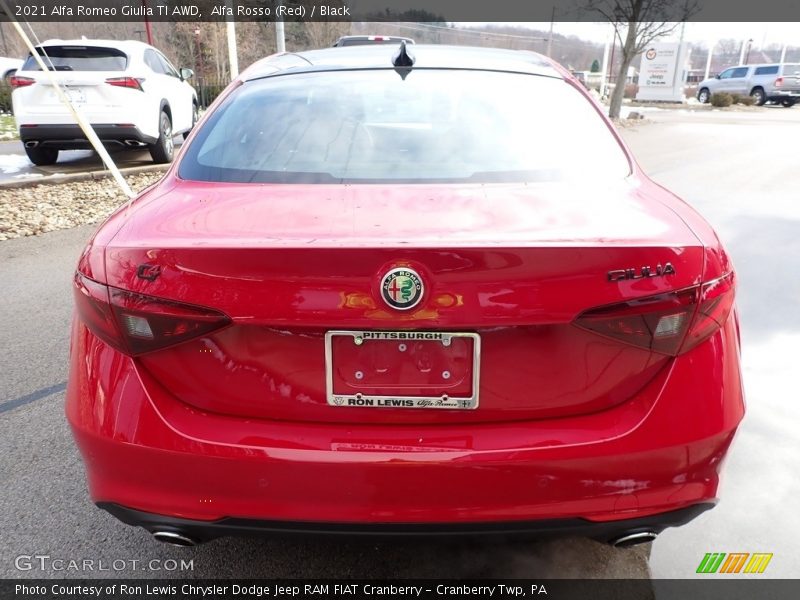 Alfa Rosso (Red) / Black 2021 Alfa Romeo Giulia TI AWD