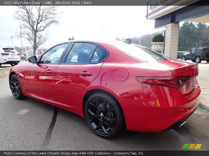 Alfa Rosso (Red) / Black 2021 Alfa Romeo Giulia TI AWD