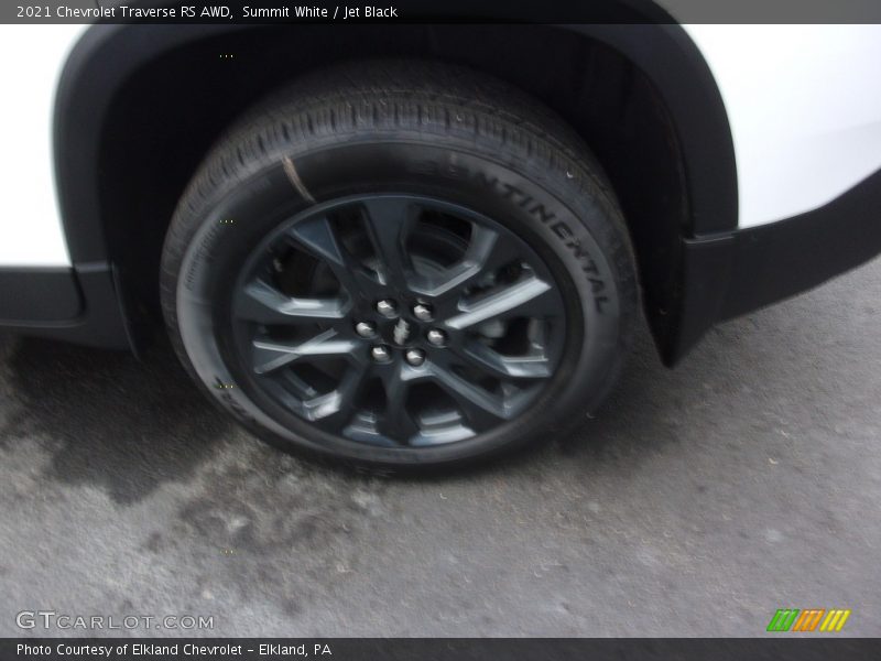 Summit White / Jet Black 2021 Chevrolet Traverse RS AWD