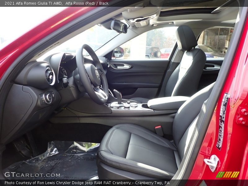 Alfa Rosso (Red) / Black 2021 Alfa Romeo Giulia TI AWD