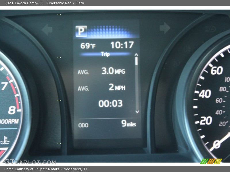 Supersonic Red / Black 2021 Toyota Camry SE