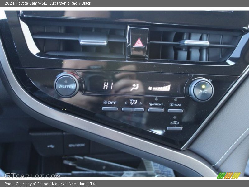 Supersonic Red / Black 2021 Toyota Camry SE