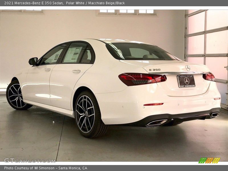 Polar White / Macchiato Beige/Black 2021 Mercedes-Benz E 350 Sedan