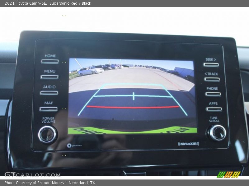 Supersonic Red / Black 2021 Toyota Camry SE
