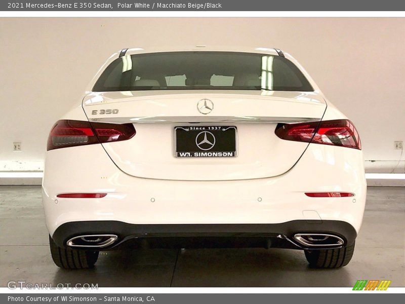 Polar White / Macchiato Beige/Black 2021 Mercedes-Benz E 350 Sedan