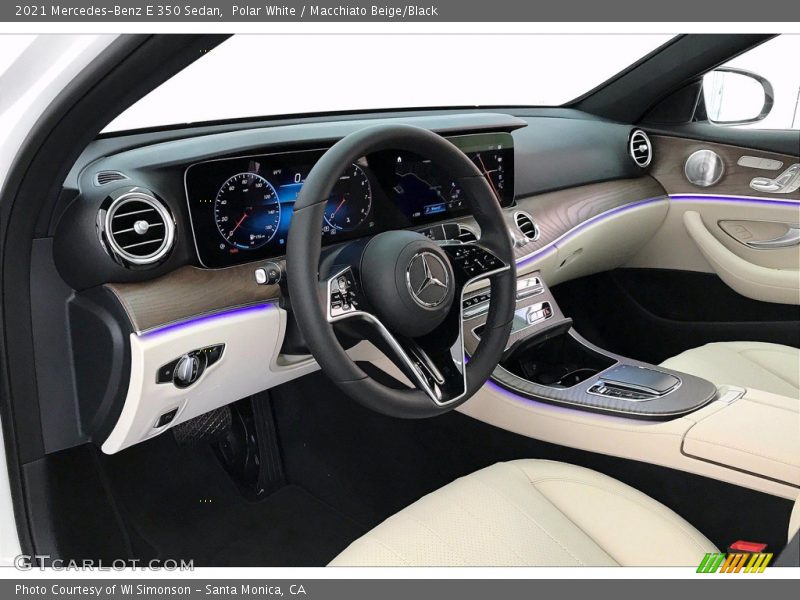Polar White / Macchiato Beige/Black 2021 Mercedes-Benz E 350 Sedan
