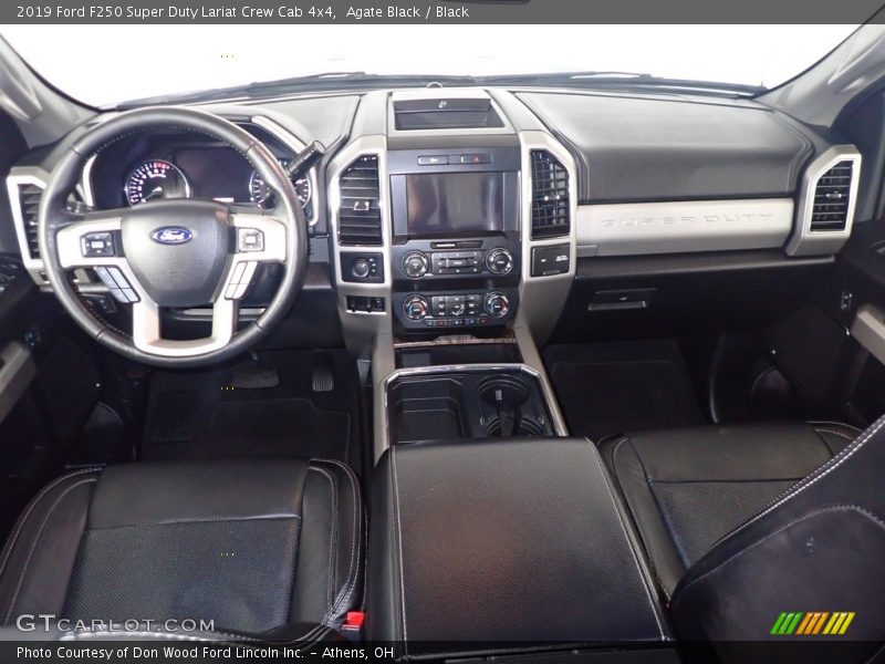 Agate Black / Black 2019 Ford F250 Super Duty Lariat Crew Cab 4x4