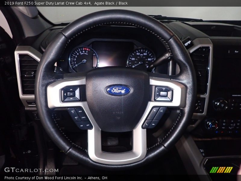 Agate Black / Black 2019 Ford F250 Super Duty Lariat Crew Cab 4x4