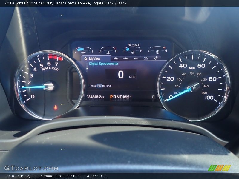 Agate Black / Black 2019 Ford F250 Super Duty Lariat Crew Cab 4x4