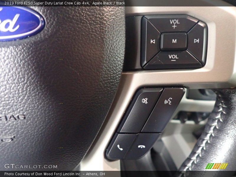 Agate Black / Black 2019 Ford F250 Super Duty Lariat Crew Cab 4x4
