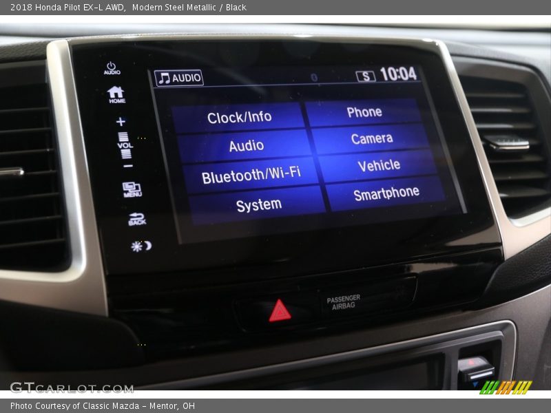 Modern Steel Metallic / Black 2018 Honda Pilot EX-L AWD