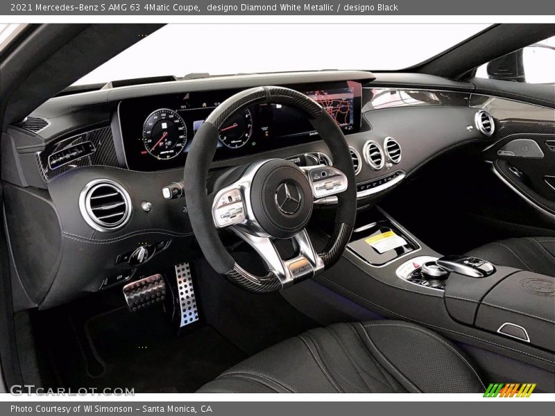 designo Diamond White Metallic / designo Black 2021 Mercedes-Benz S AMG 63 4Matic Coupe