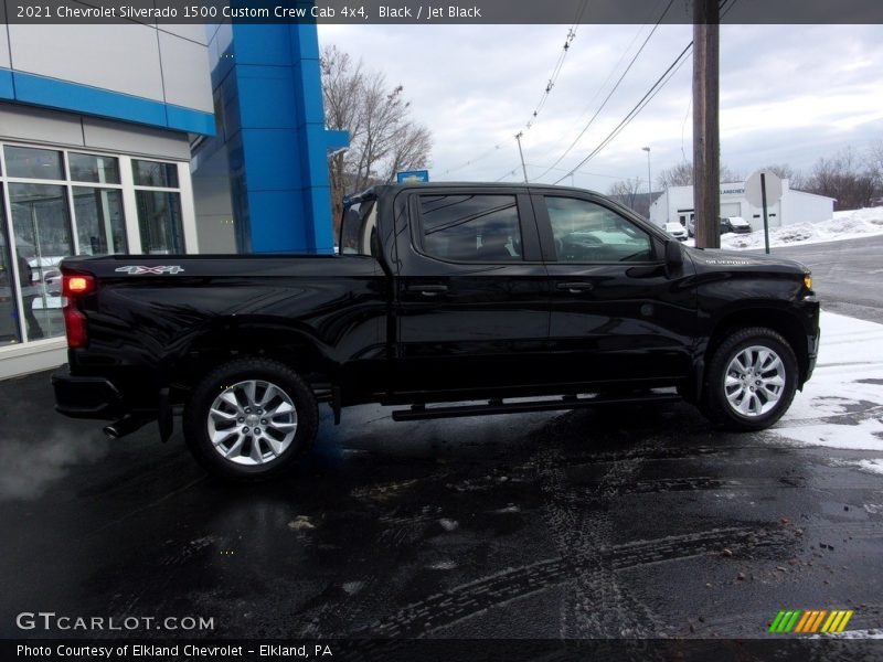 Black / Jet Black 2021 Chevrolet Silverado 1500 Custom Crew Cab 4x4