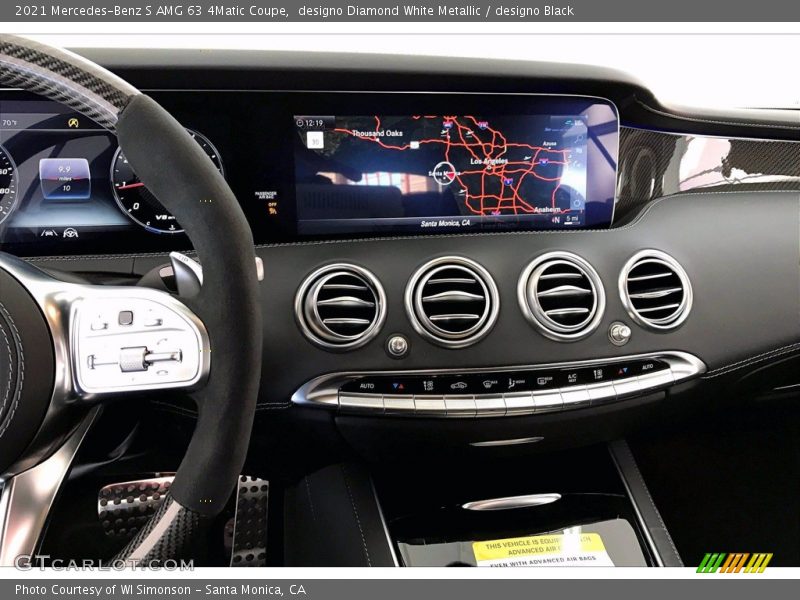 designo Diamond White Metallic / designo Black 2021 Mercedes-Benz S AMG 63 4Matic Coupe
