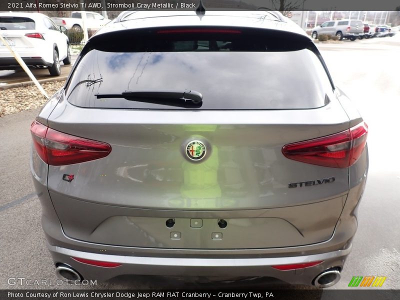 Stromboli Gray Metallic / Black 2021 Alfa Romeo Stelvio Ti AWD