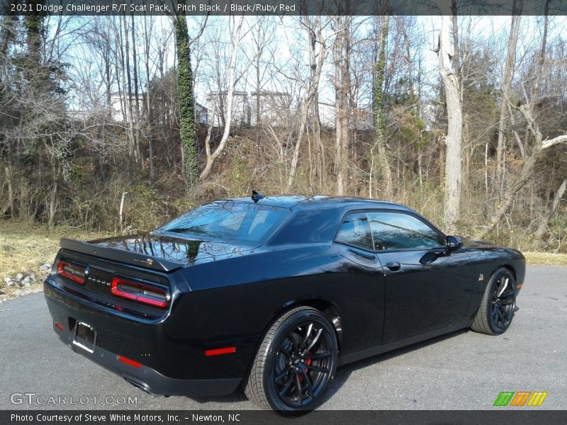 Pitch Black / Black/Ruby Red 2021 Dodge Challenger R/T Scat Pack