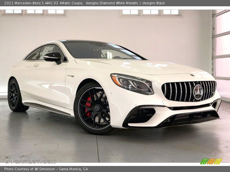 designo Diamond White Metallic / designo Black 2021 Mercedes-Benz S AMG 63 4Matic Coupe
