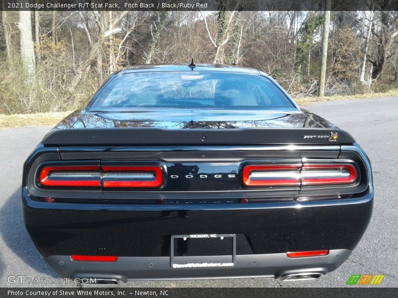 Pitch Black / Black/Ruby Red 2021 Dodge Challenger R/T Scat Pack