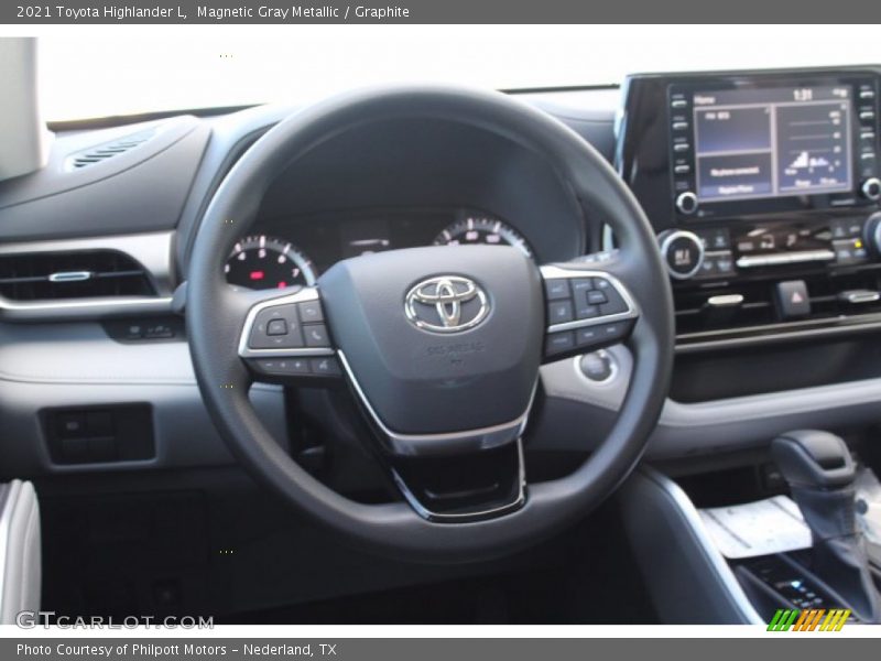 Magnetic Gray Metallic / Graphite 2021 Toyota Highlander L