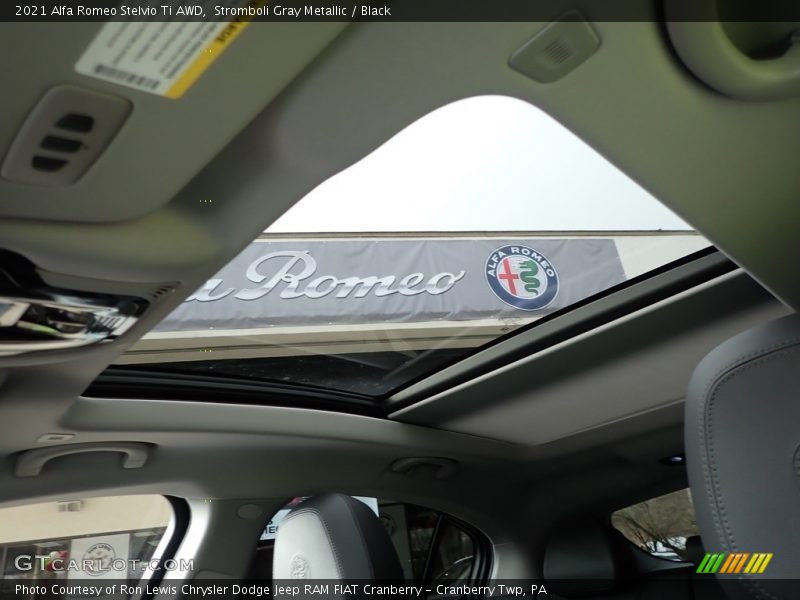 Stromboli Gray Metallic / Black 2021 Alfa Romeo Stelvio Ti AWD