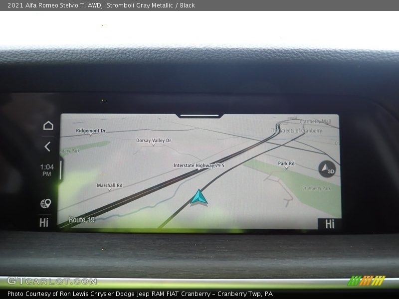 Stromboli Gray Metallic / Black 2021 Alfa Romeo Stelvio Ti AWD