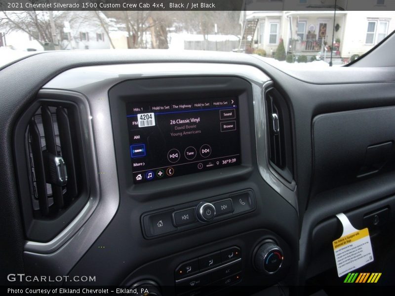 Black / Jet Black 2021 Chevrolet Silverado 1500 Custom Crew Cab 4x4