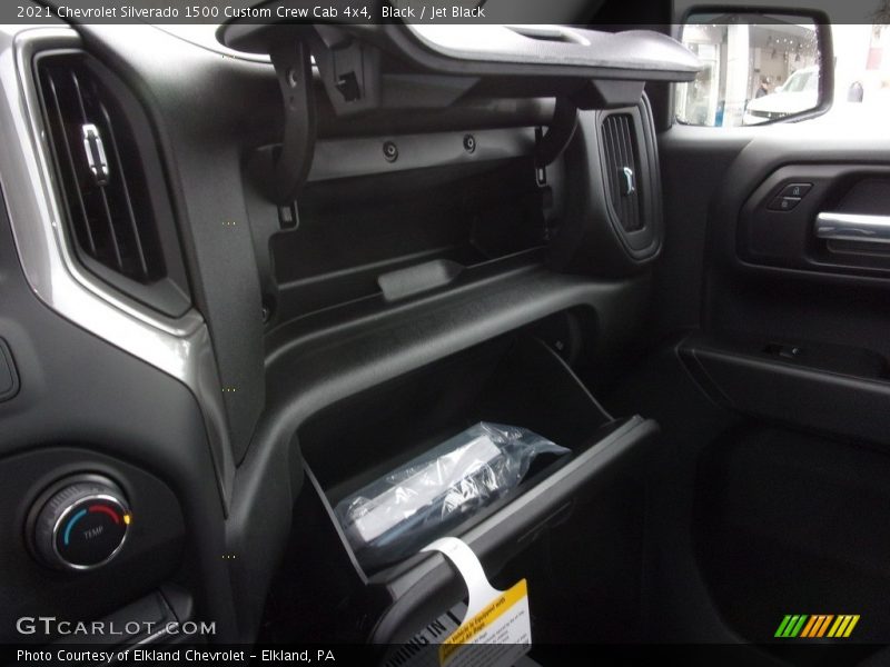 Black / Jet Black 2021 Chevrolet Silverado 1500 Custom Crew Cab 4x4