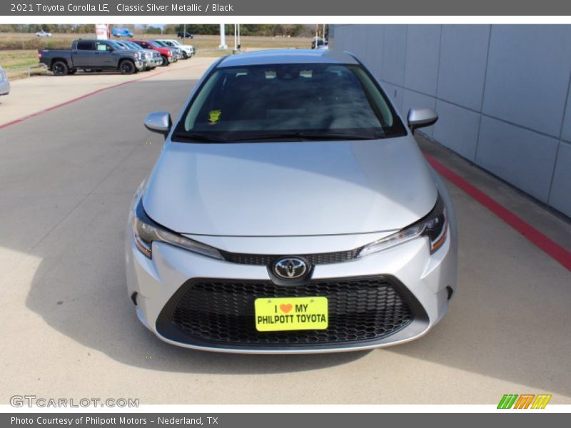 Classic Silver Metallic / Black 2021 Toyota Corolla LE