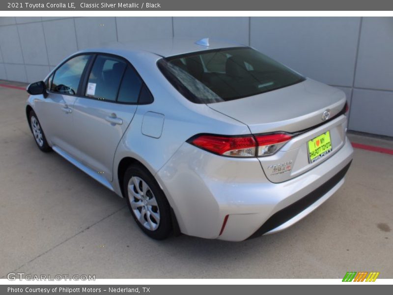 Classic Silver Metallic / Black 2021 Toyota Corolla LE