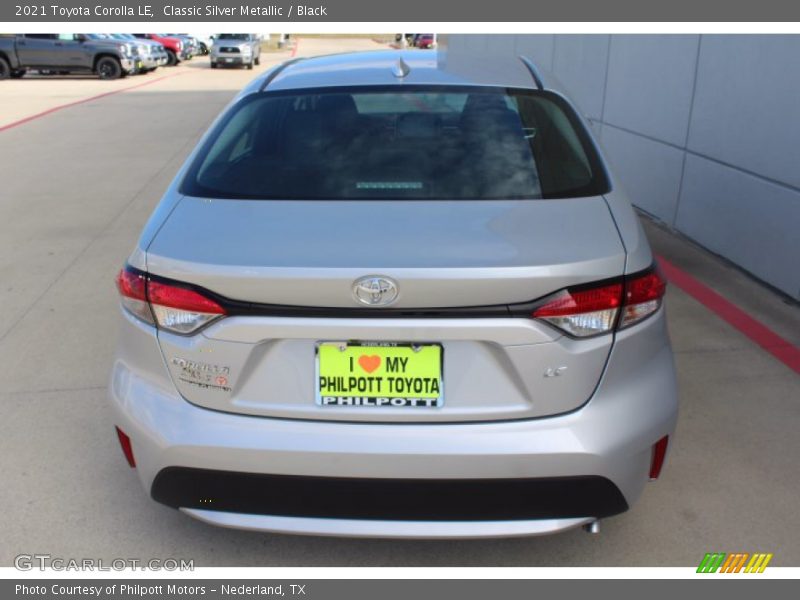 Classic Silver Metallic / Black 2021 Toyota Corolla LE
