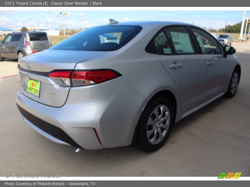 Classic Silver Metallic / Black 2021 Toyota Corolla LE