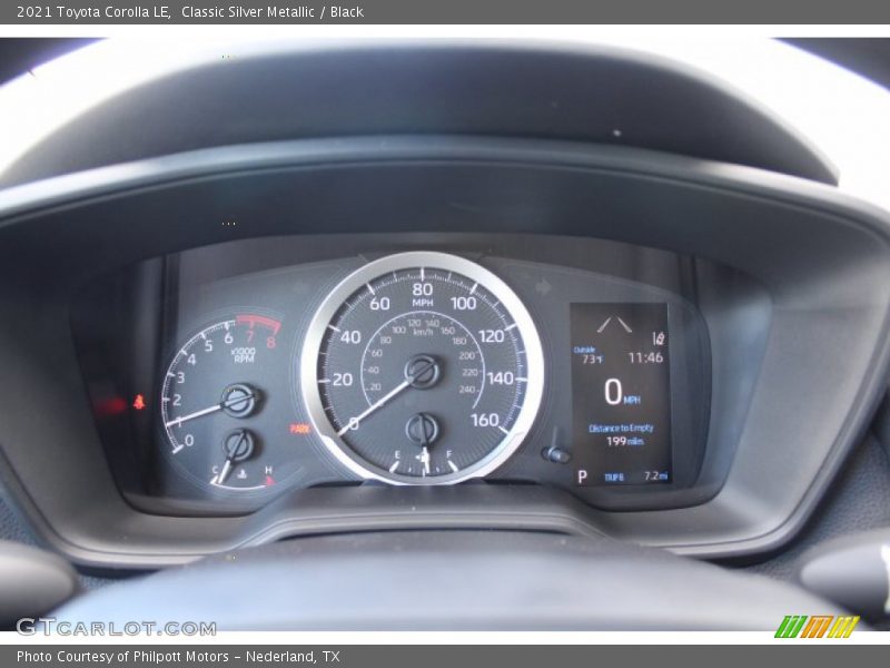 Classic Silver Metallic / Black 2021 Toyota Corolla LE