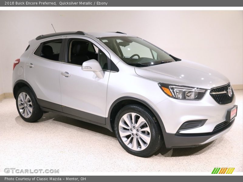 Quicksilver Metallic / Ebony 2018 Buick Encore Preferred