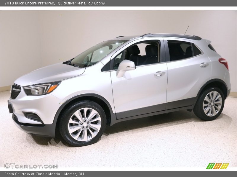 Quicksilver Metallic / Ebony 2018 Buick Encore Preferred