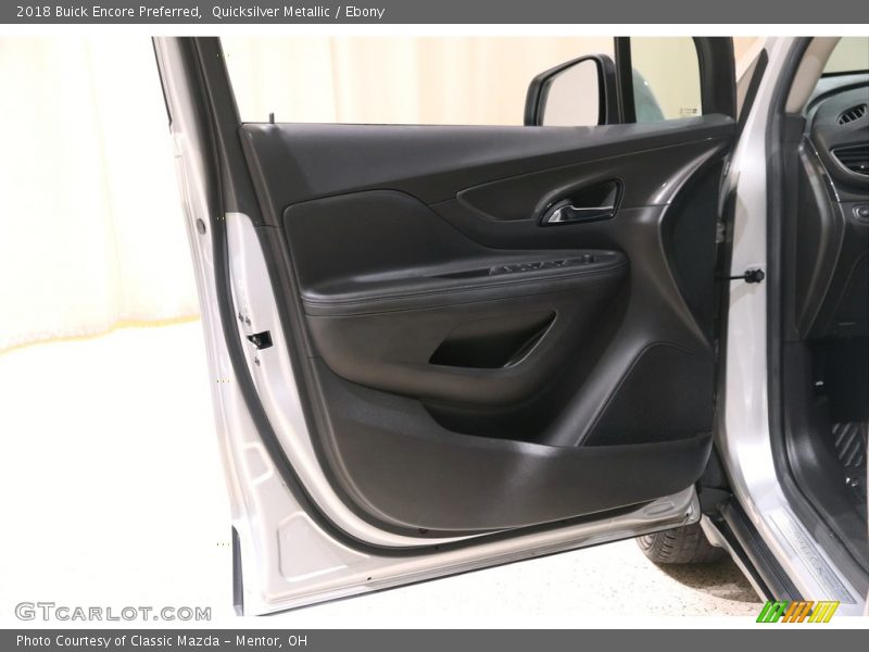 Quicksilver Metallic / Ebony 2018 Buick Encore Preferred