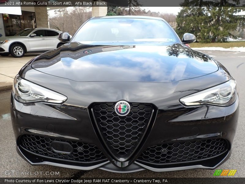 Alfa Black / Black 2021 Alfa Romeo Giulia TI Sport AWD