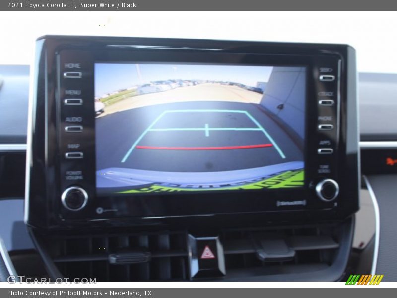 Super White / Black 2021 Toyota Corolla LE
