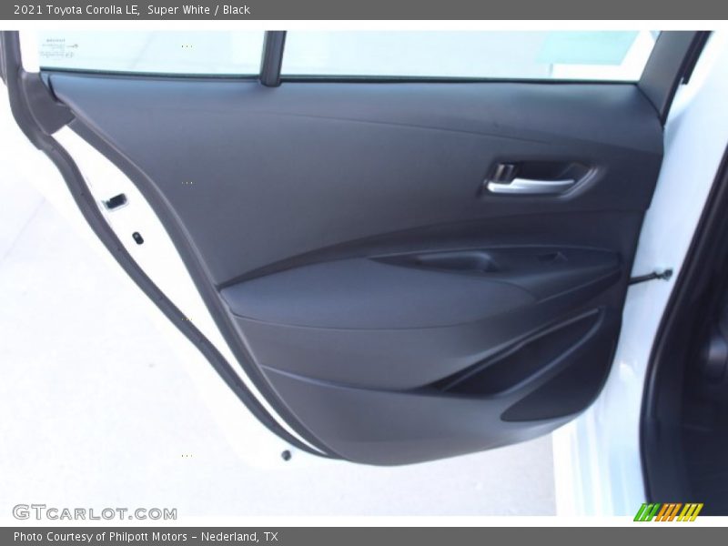 Super White / Black 2021 Toyota Corolla LE
