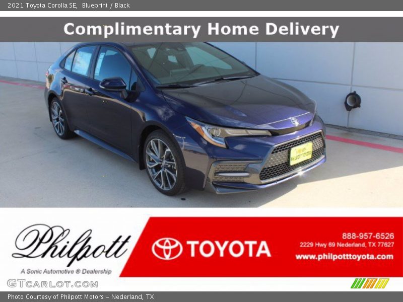 Blueprint / Black 2021 Toyota Corolla SE