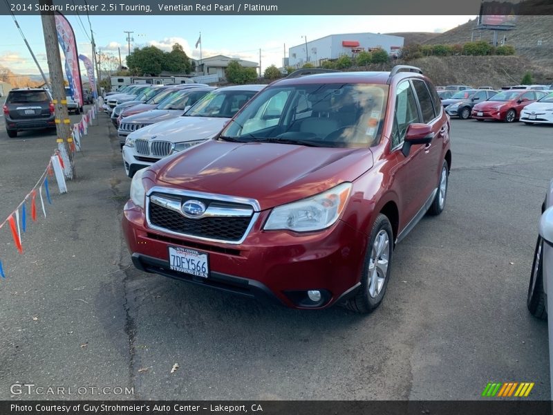 Venetian Red Pearl / Platinum 2014 Subaru Forester 2.5i Touring