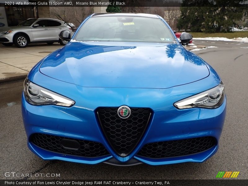 Misano Blue Metallic / Black 2021 Alfa Romeo Giulia TI Sport AWD
