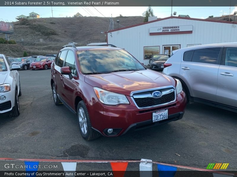 Venetian Red Pearl / Platinum 2014 Subaru Forester 2.5i Touring