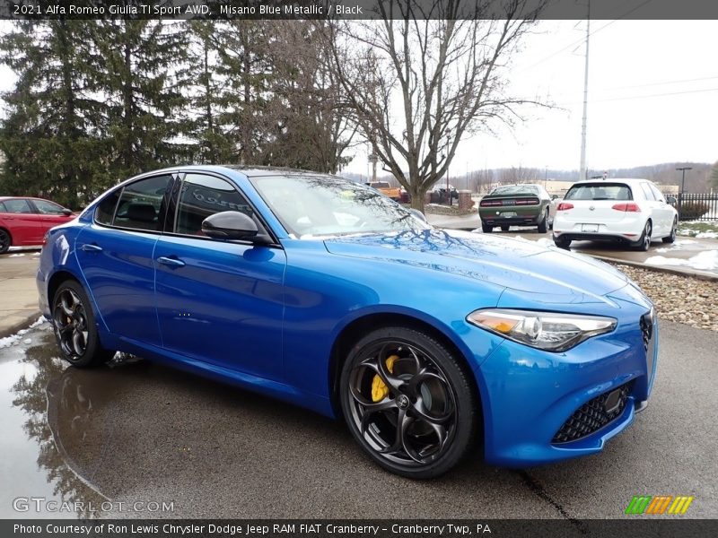 Front 3/4 View of 2021 Giulia TI Sport AWD